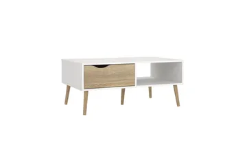 Hostafranc Sofabord 98,7 cm - Natur/Hvit - Møbler - Bord - Sofabord