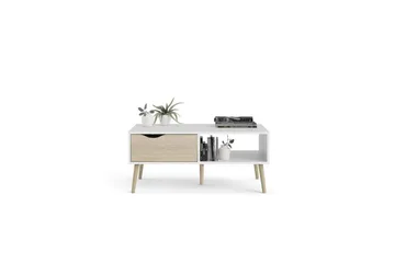 Hostafranc Sofabord 98,7 cm - Natur/Hvit - Møbler - Bord - Sofabord