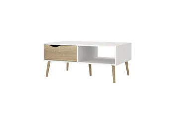 Hostafranc Sofabord 98,7 cm - Natur/Hvit - Møbler - Bord - Sofabord