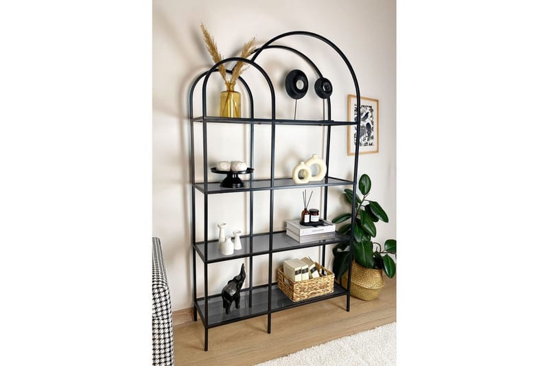 Hu Bokhylle 100 cm - Sort - Oppbevaring - Hyller - Bokhylle