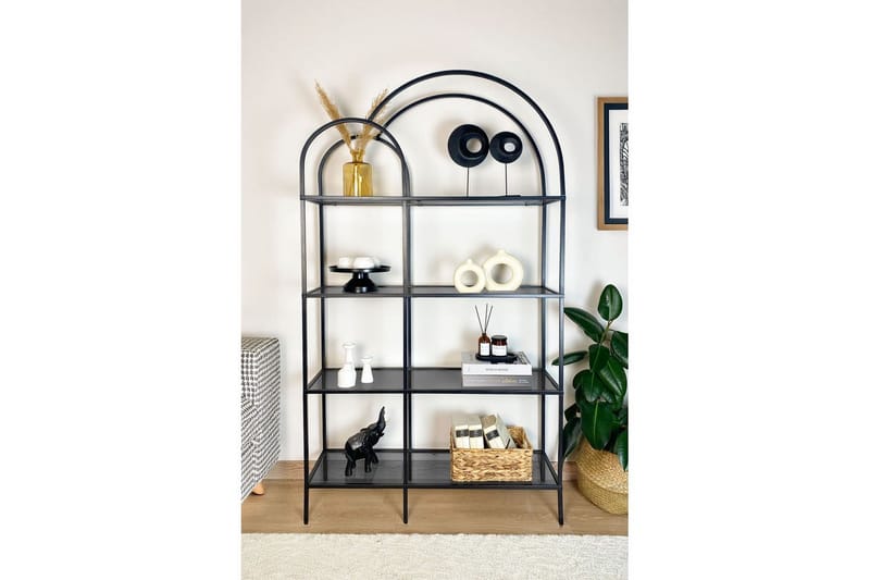 Hu Bokhylle 100 cm - Sort - Oppbevaring - Hyller - Bokhylle