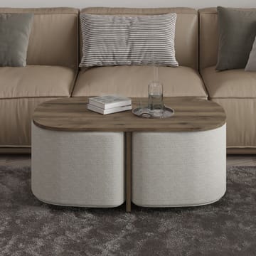 Hu Sofabordsett 90x42,9x45 cm - Antikk valnøtt - Møbler - Bord - Sofabord
