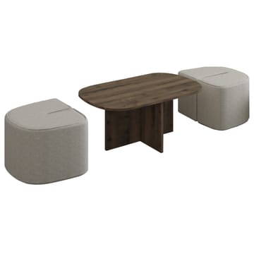 Hu Sofabordsett 90x42,9x45 cm - Antikk valnøtt - Møbler - Bord - Sofabord