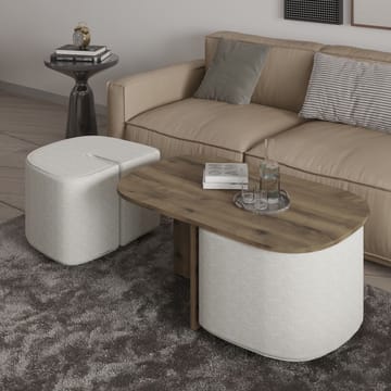 Hu Sofabordsett 90x42,9x45 cm - Antikk valnøtt - Møbler - Bord - Sofabord