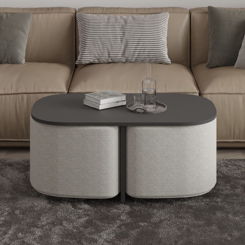 Hu Sofabordsett 90x42,9x45 cm - Antrasitt - Møbler - Bord - Sofabord