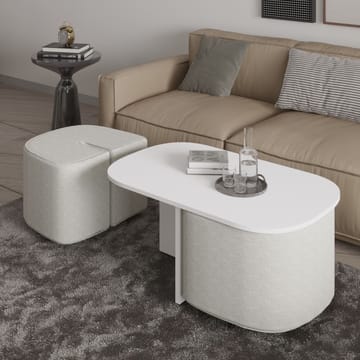 Hu Sofabordsett 90x42,9x45 cm - Hvit - Møbler - Bord - Sofabord
