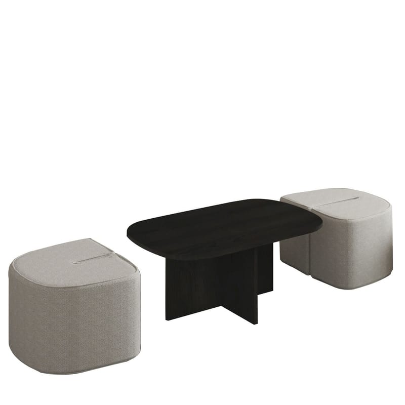 Hu Sofabordsett 90x42,9x45 cm - Svart - Møbler - Bord - Sofabord