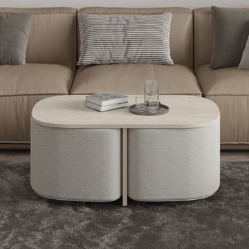 Hu Sofabordsett 90x42,9x45 cm - Travertin - Møbler - Bord - Sofabord