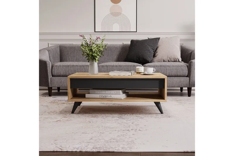 Hume Stuebord 90 cm - Eik - Møbler - Bord - Sofabord