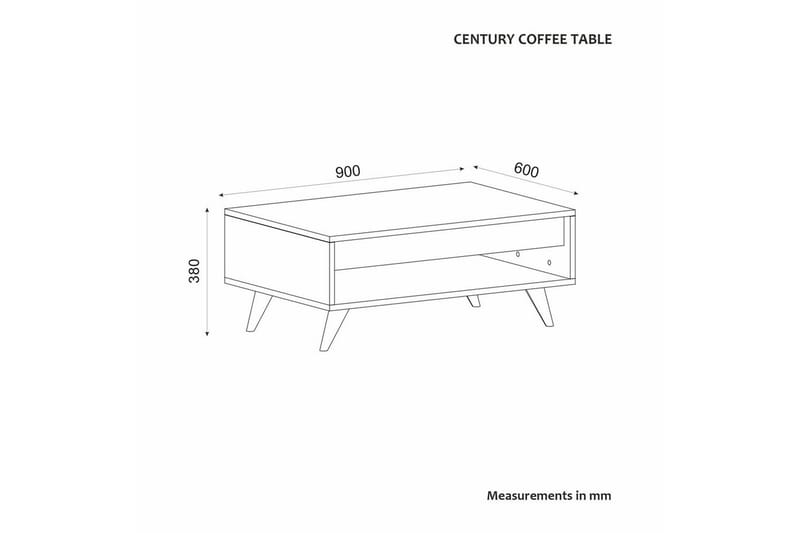 Hume Stuebord 90 cm - Eik - Møbler - Bord - Sofabord