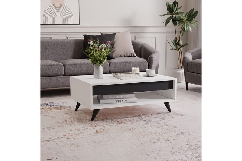 Hume Stuebord 90 cm - Hvit - Møbler - Bord - Sofabord