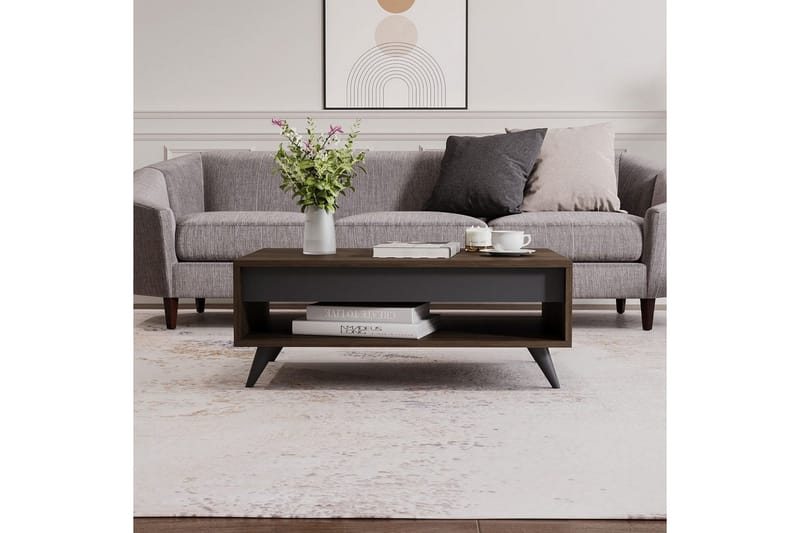 Hume Stuebord 90 cm - Valnøtt - Møbler - Bord - Sofabord