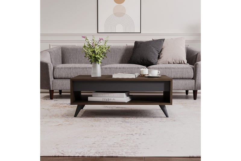 Hume Stuebord 90 cm - Valnøtt - Møbler - Bord - Sofabord