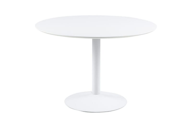 Ibiza Spisegruppe Rund 110 Cm + 4 Spisestuestoler - Hvit - Møbler - Bord - Spisegrupper