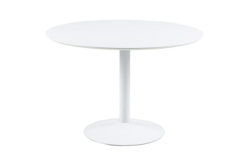 Ibiza Spisegruppe Rund 110 Cm + 4 Spisestuestoler - Hvit - Møbler - Bord - Spisegrupper