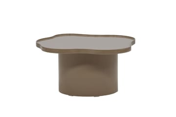 Ilse Asymmetrisk Salongbord 90 cm i Metall - Taupe - Møbler - Bord - Sofabord