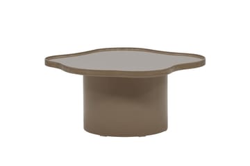 Ilse Asymmetrisk Salongbord 90 cm i Metall - Taupe - Møbler - Bord - Sofabord