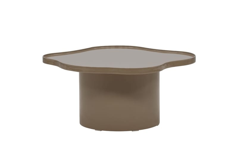 Ilse Asymmetrisk Salongbord 90 cm i Metall - Taupe - Møbler - Bord - Sofabord