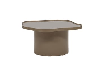 Ilse Asymmetrisk Salongbord 90 cm i Metall - Taupe - Møbler - Bord - Sofabord