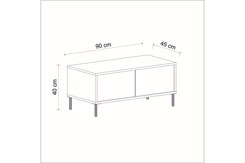 Imaj Sofabord 90 cm - Beige/Gull - Møbler - Bord - Sofabord