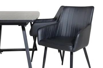 Inca Spisegruppe Uttrekkbar 160 cm Rektangulær med 4 Comfort stoler - Møbler - Bord - Spisegrupper