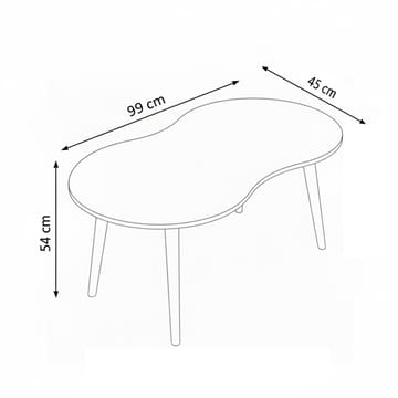 Indumati sofabord 99 cm - Eik - Møbler - Bord - Sofabord