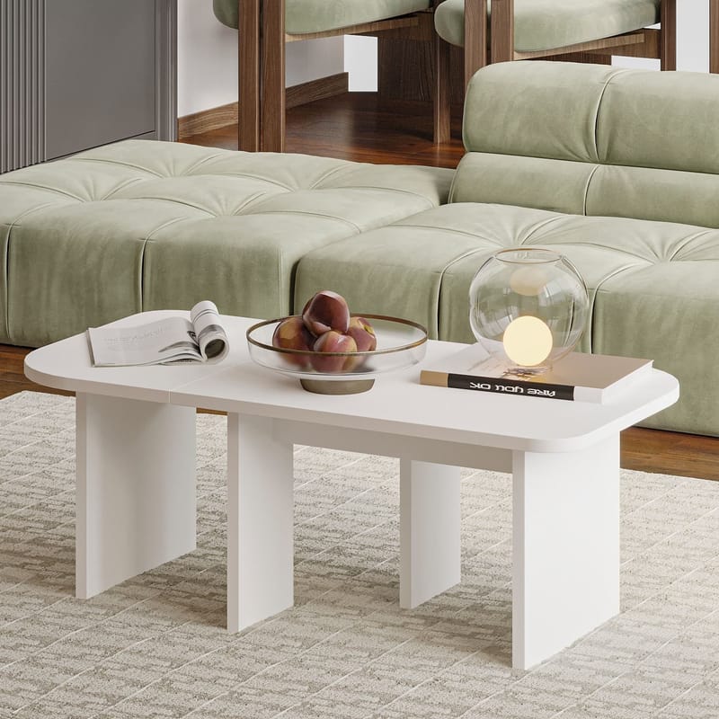 Iris Sofabordsett 90x35x45 cm - Hvit - Møbler - Bord - Sofabord