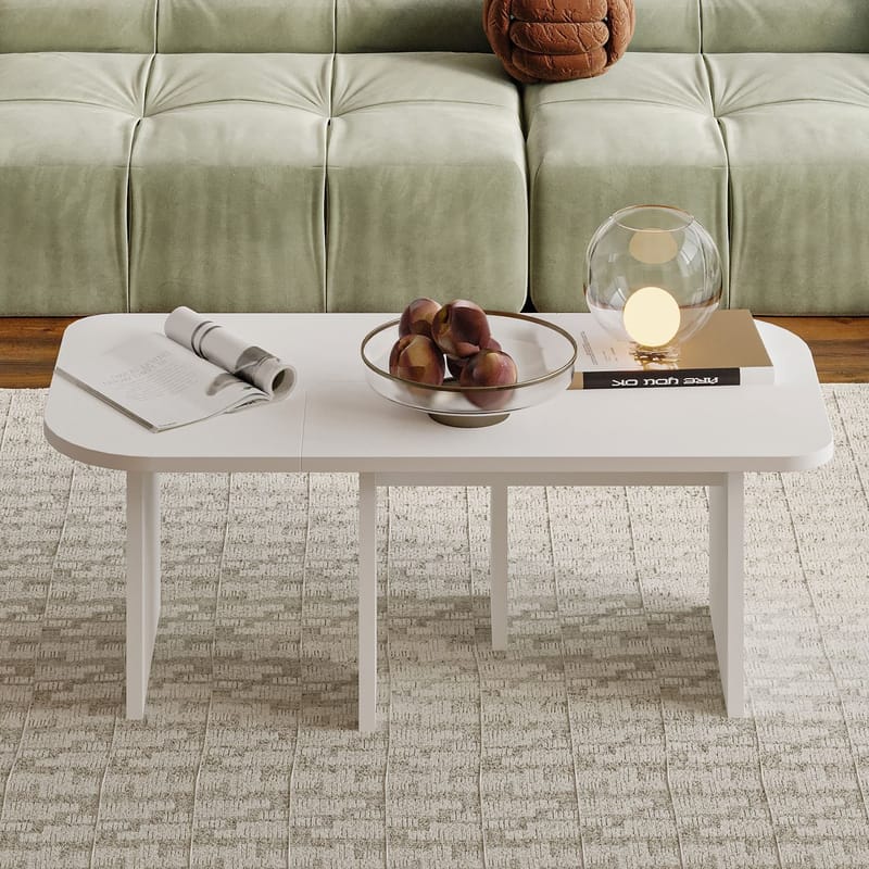 Iris Sofabordsett 90x35x45 cm - Hvit - Møbler - Bord - Sofabord