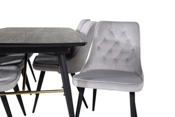 Irunea spisebord 180 cm med 6 stk. Valera Luksus fløyelsstoler - Møbler - Bord - Spisegrupper