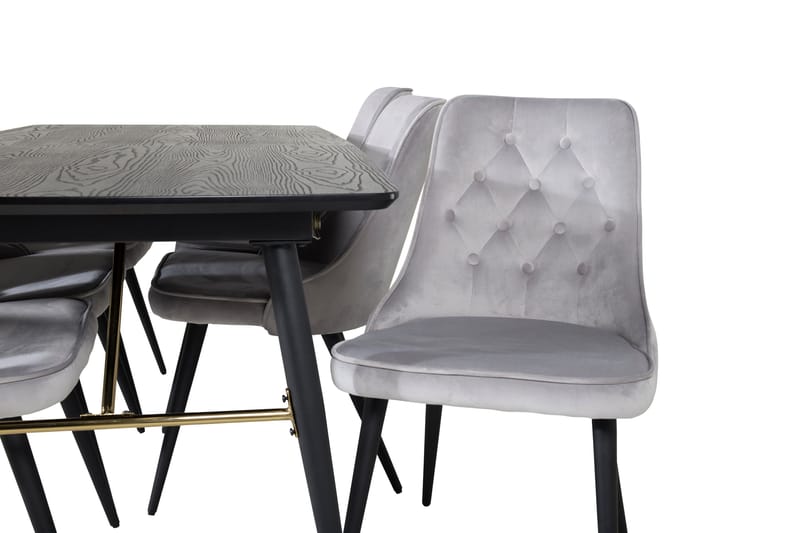 Irunea spisebord 180 cm med 6 stk. Valera Luksus fløyelsstoler - Møbler - Bord - Spisegrupper