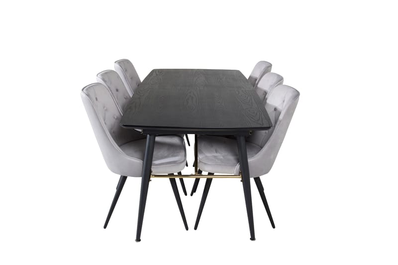 Irunea spisebord 180 cm med 6 stk. Valera Luksus fløyelsstoler - Møbler - Bord - Spisegrupper