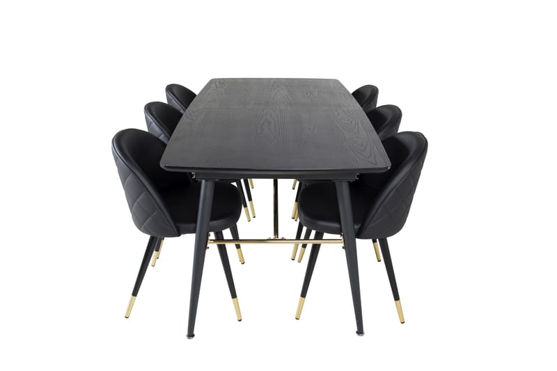 Irunea spisebord 180 cm med 6 stk. Valera spisestoler - Møbler - Bord - Spisegrupper