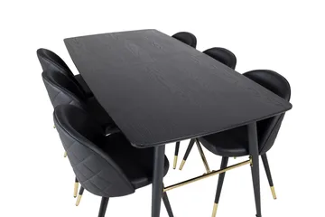 Irunea spisebord 180 cm med 6 stk. Valera spisestoler - Møbler - Bord - Spisegrupper
