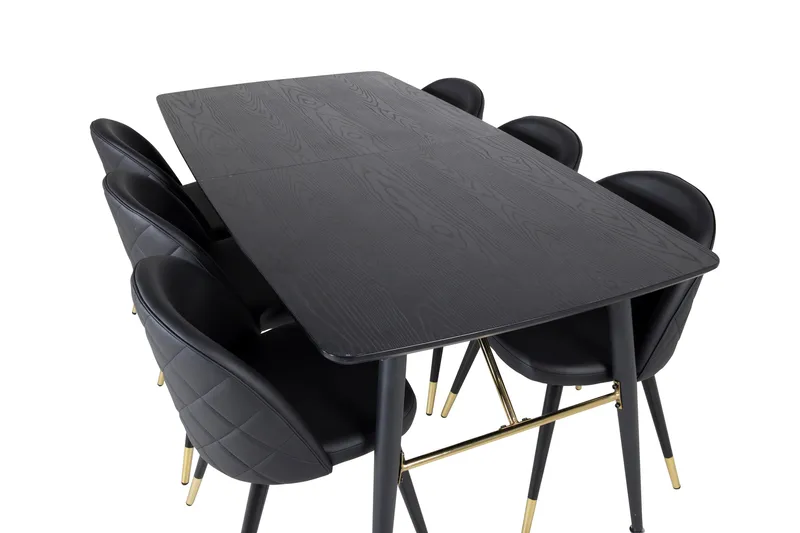 Irunea spisebord 180 cm med 6 stk. Valera spisestoler - Møbler - Bord - Spisegrupper