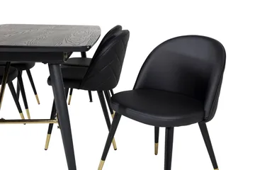 Irunea spisebord 180 cm med 6 stk. Valera spisestoler - Møbler - Bord - Spisegrupper
