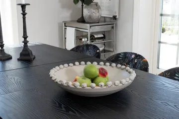 Irunea Uttrekkbar Spisegruppe 180 cm inkl. 6 Sedavi Stoler - Svart/Blå - Møbler - Bord - Spisegrupper