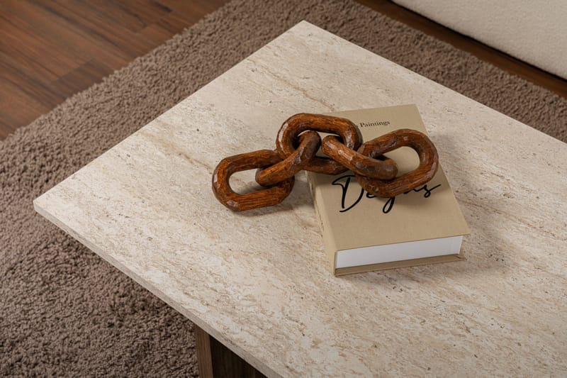 Isami Sofabord 119x40x60 cm - Travertin, Venezia valnøtt - Møbler - Bord - Sofabord