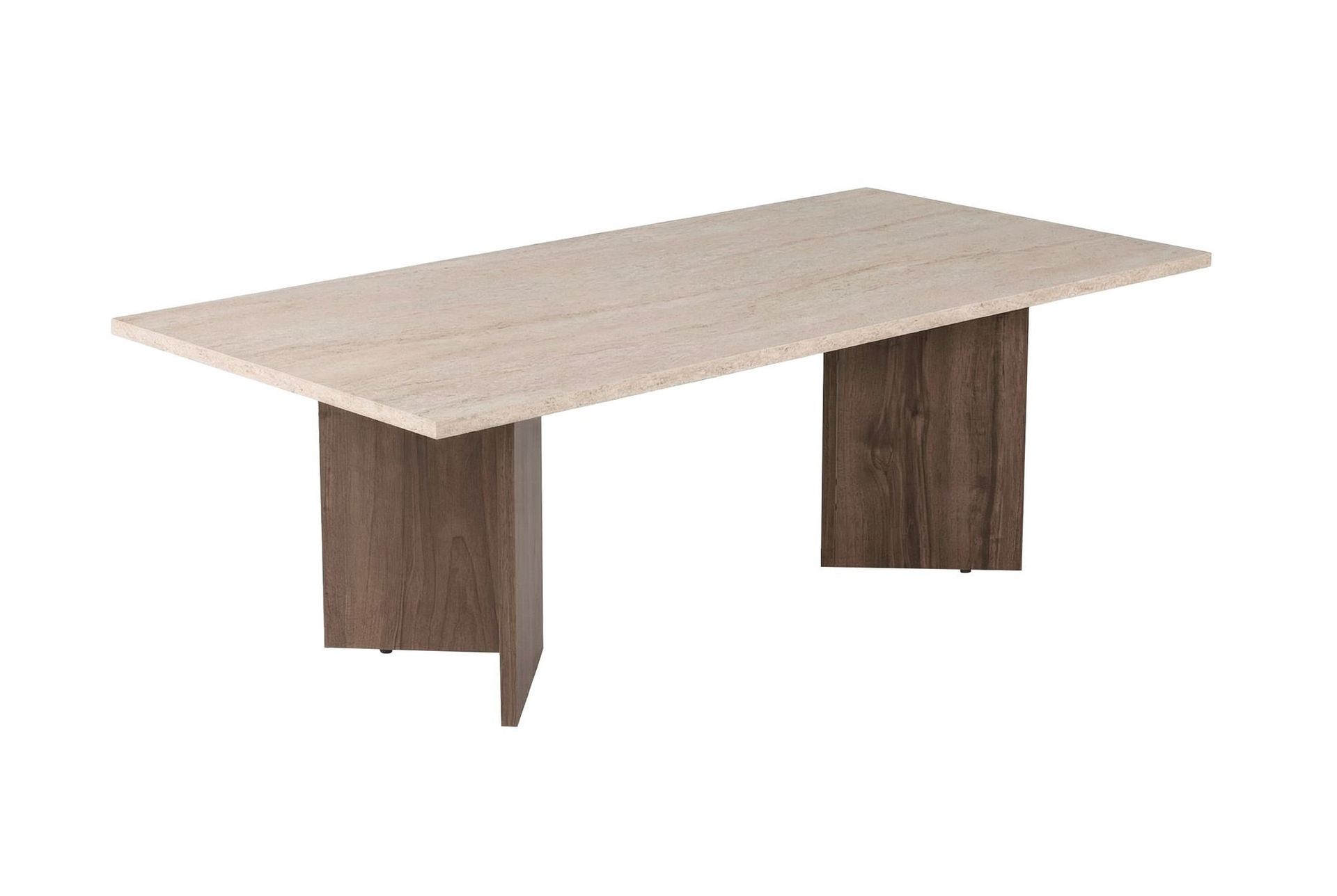 Isami Sofabord 119x40x60 cm - Travertin, Venezia valnøtt