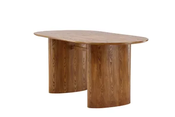Isolde Ovalt Spisebord 180 cm med Tre- og Eikeutseende - Brun - Møbler - Bord - Spisebord & kjøkkenbord