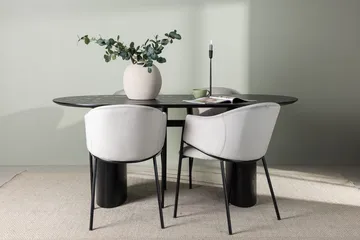 Isolde Spisebord 180x90 cm med 4 Evelina Armstoler - Møbler - Bord - Spisegrupper