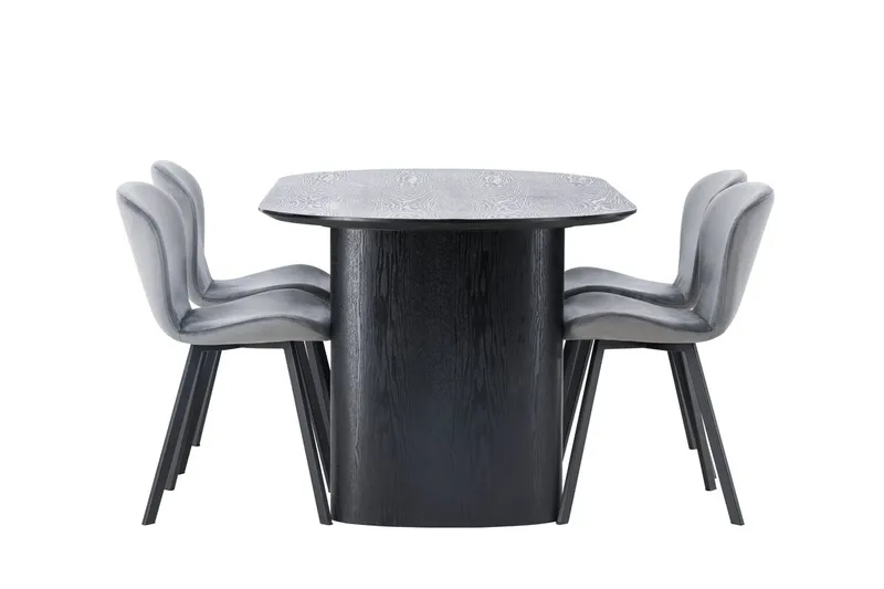 Isolde spisebord 180x90 cm med 4 Lilja spisestoler - Møbler - Bord - Spisegrupper