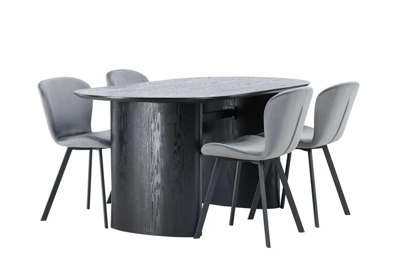 Isolde spisebord 180x90 cm med 4 Lilja spisestoler - Møbler - Bord - Spisegrupper