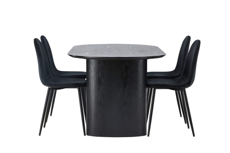 Isolde spisebord 180x90 cm med 4 Polar kjøkkenstoler - Møbler - Bord - Spisegrupper