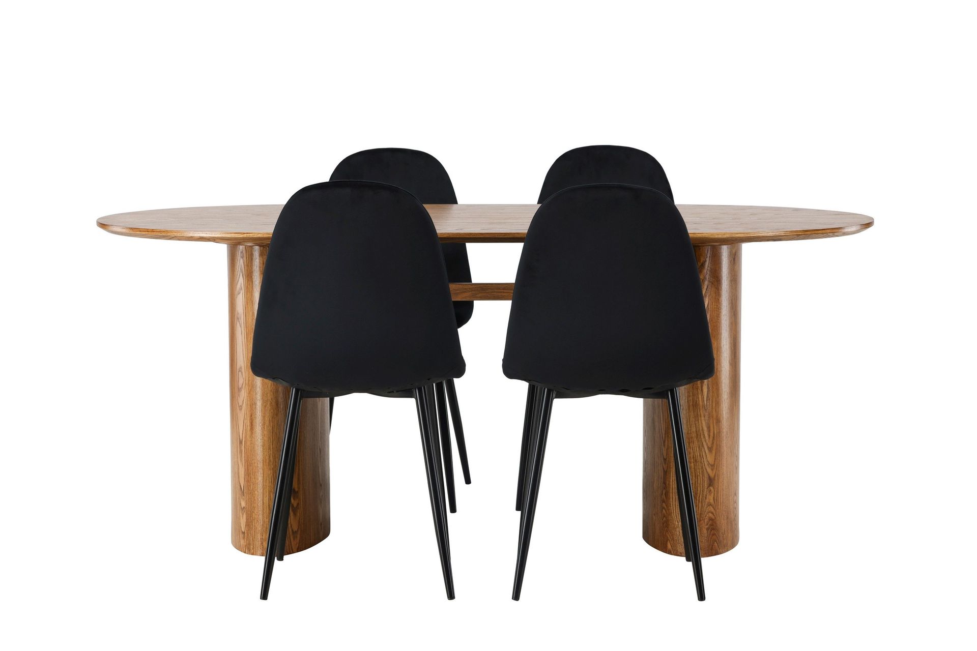 Isolde spisegruppe 180 cm oval med 4 Polar-stoler -