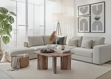 Ivoano Sofabord 60 cm Landlig stil - Varm mørkebrun - Møbler - Bord - Sofabord