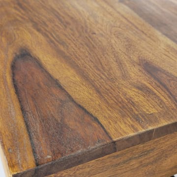 Ivoira Sofabord 120 cm Industriell stil - Varm mørkebrun og svart - Møbler - Bord - Sofabord