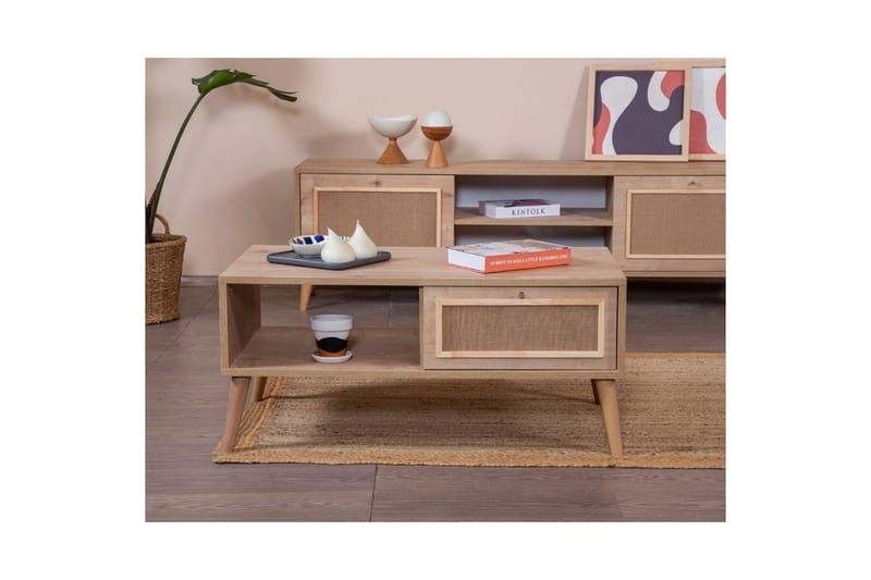 Jatinder Sofabord 55 cm - Mellomfarget tre - Møbler - Bord - Sofabord
