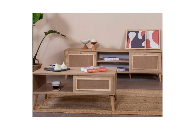 Jatinder Sofabord 55 cm - Mellomfarget tre - Møbler - Bord - Sofabord