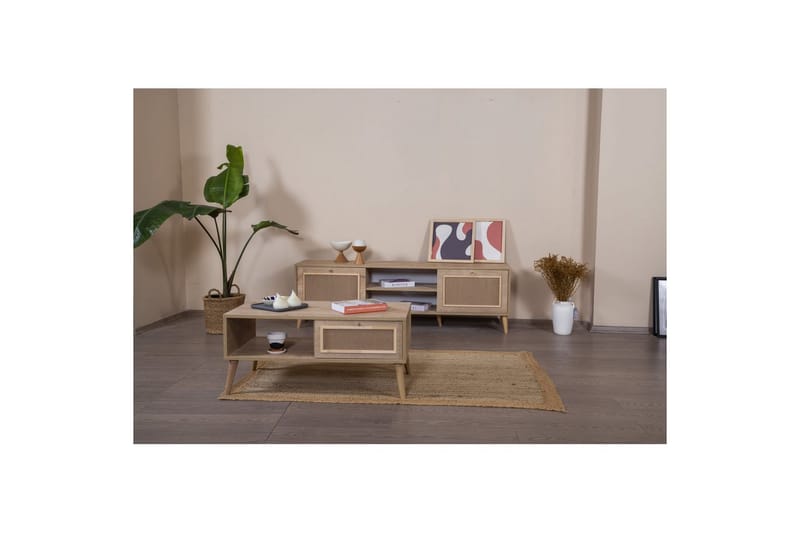 Jatinder Sofabord 55 cm - Mellomfarget tre - Møbler - Bord - Sofabord