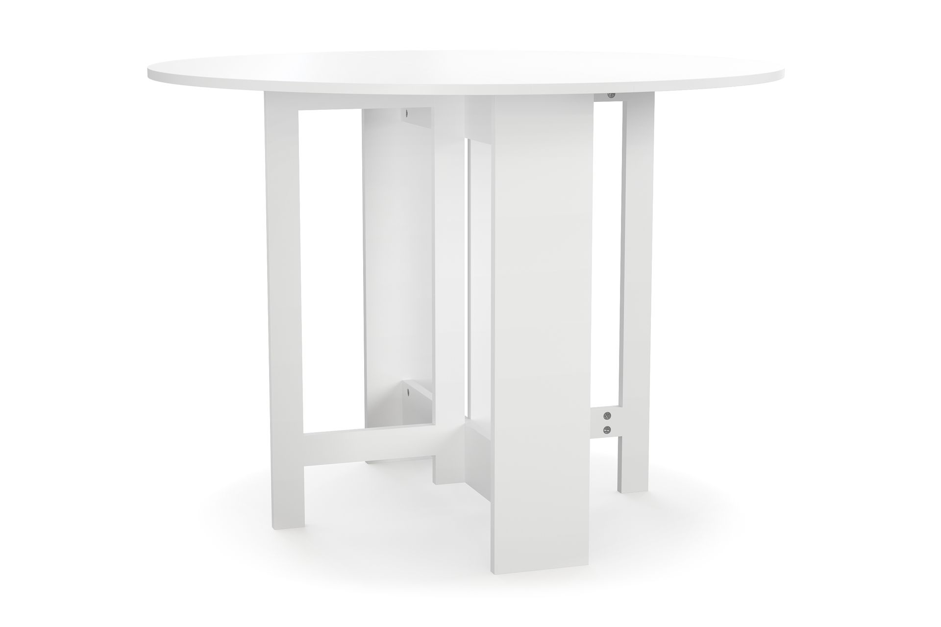 Jeba Spisebord 100 cm - Hvit - Møbler - Bord - Spisebord & kjøkkenbord